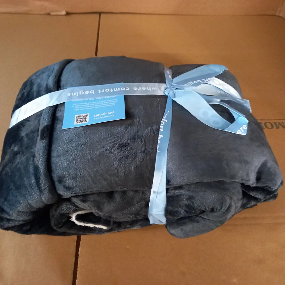 GOOD IN THE OOD GREY HOODED BLANKET