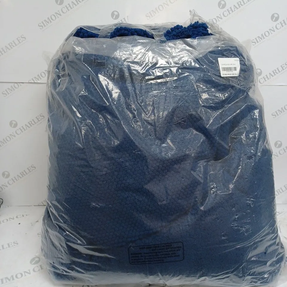 COZEE HOME FLEECE AND SHERPA 4 PIECE DUVET SET NAVY KING