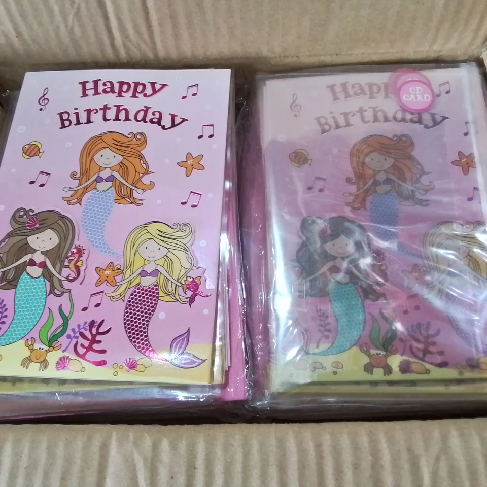 PALLET CONTAINING APPROXIMATELY 140 48-PIECE BOXES OF MERMAID THEMED CARDS 