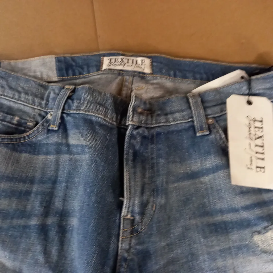 BRAND NEW TEXTILE ELIZABETH AND JAMES OZZY PANTS IN BLUE - 32