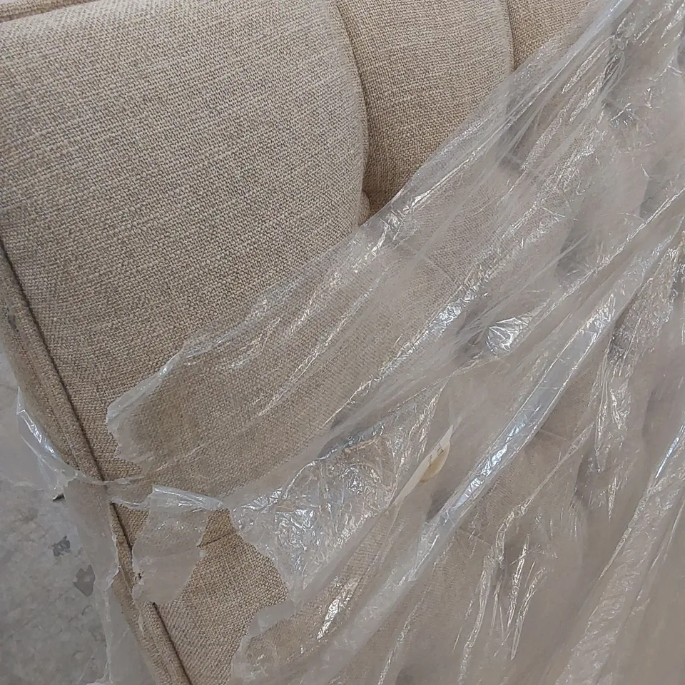 BAGGED DESIGNER 150cm KING SIZE NINA COBALT FABRIC UPHOLSTERED HEADBOARD 