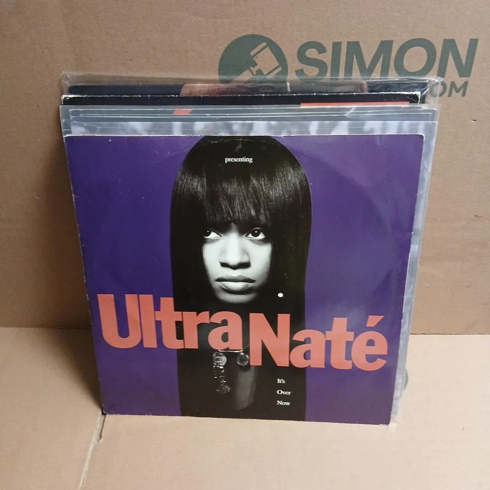 APPROXIMATELY 10 ASSORTED VINYL RECORDINGS TO INCLUDE; SOUL RADIO, RENEE RAP, LAUFEY, ULTRA NATE, GRANDMASTER AND MELLE MEL, HONEYBLOOD, THE POWER STATION AND ANDY TAYLOR