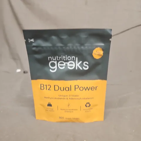 NUTRITION GEEKS B12 DUAL POWER – VEGAN TABLETS - X365
