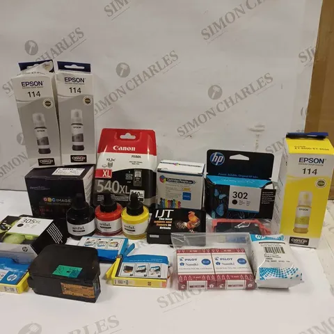 BOX TO CONTAIN APPROX 40 X ASSORTED INK CARTRIDGES & PRINTING PRODUCTS, BRANDS MAY VARY