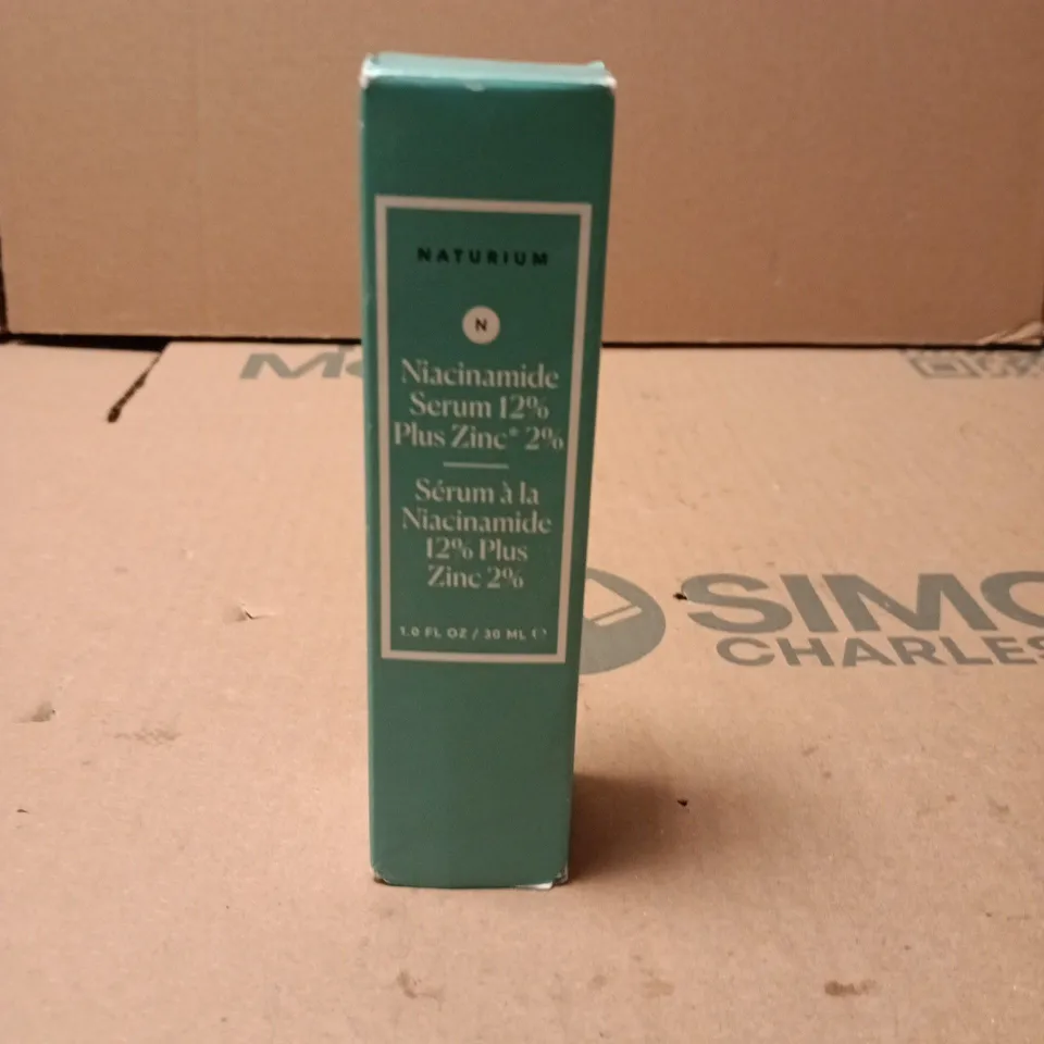SEALED NATURIUM NIACINAMIDE SERUM 12% PLUS ZINC 2% 30ML