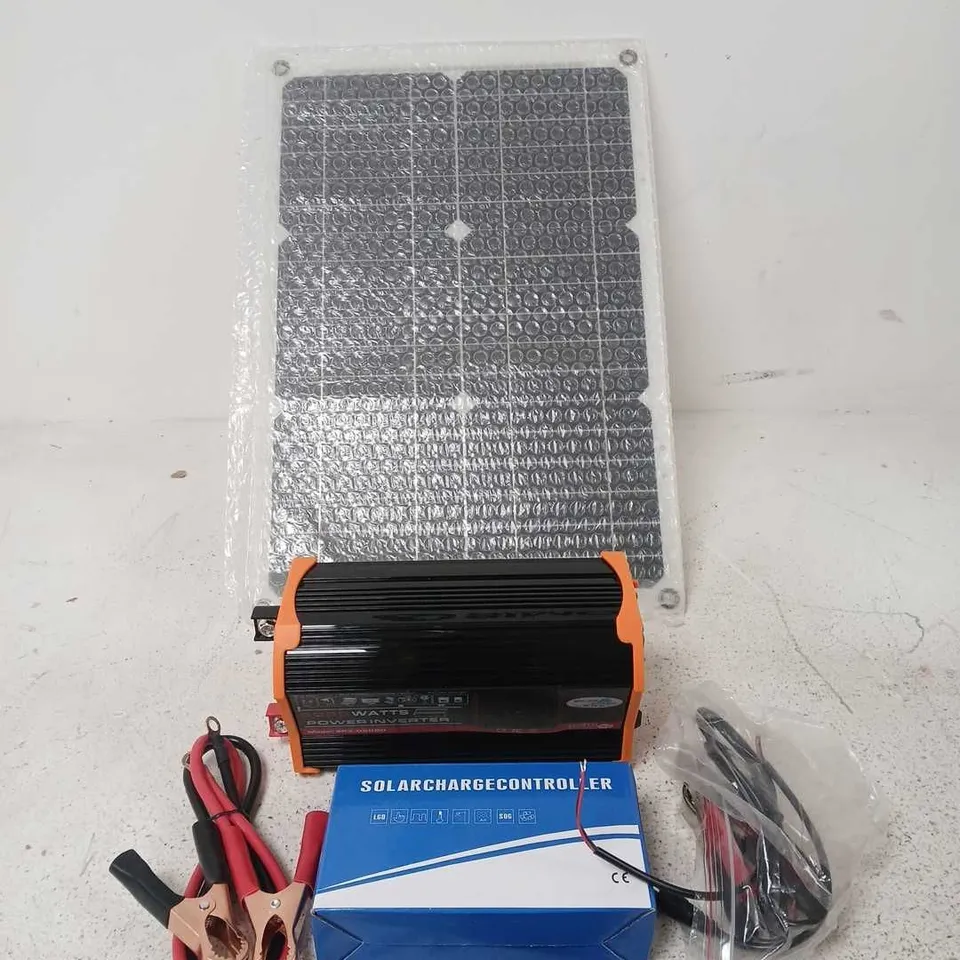 SOLAR POWER KIT WITH SP3-66000 6000W INVERTER, SOLAR CHARGE CONTROLLER & ACCESSORIES