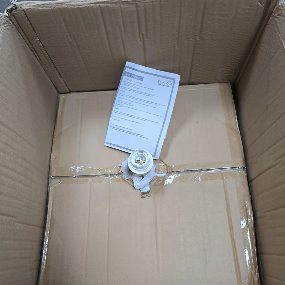 DUNELM MILL SANDI CERAMIC TABLE LAMP XL NATURAL BOXED