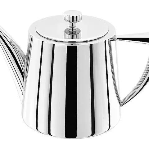 BOXED STELLAR ART DECO STAINLESS STEEL 1.2L TEAPOT 