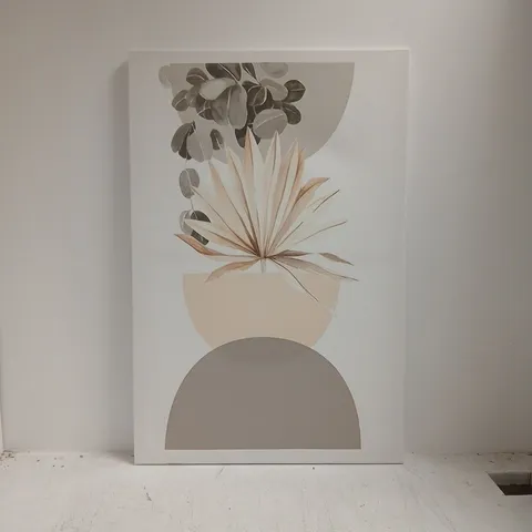 BOHO ABSTRACT BOTANICAL CANVAS ART PRINT