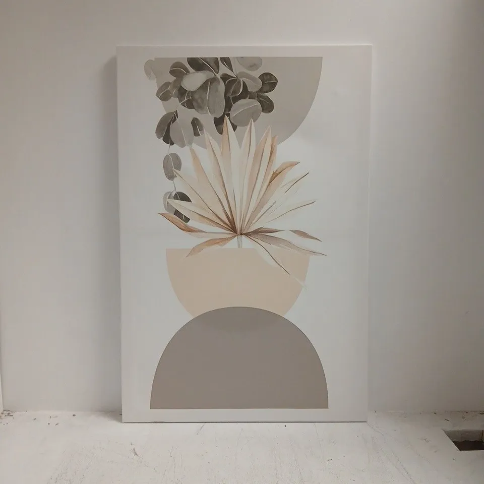 BOHO ABSTRACT BOTANICAL CANVAS ART PRINT