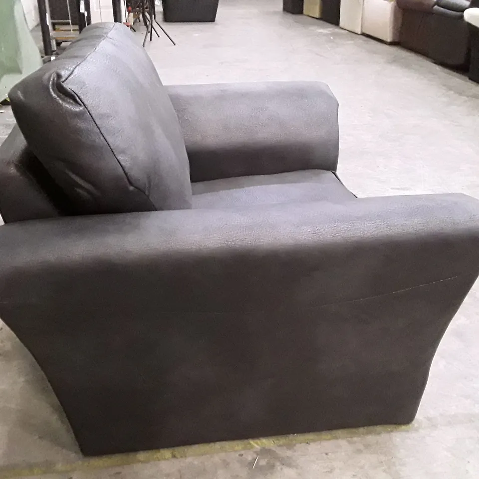 DESIGNER ARMCHAIR - BLACK FABRIC