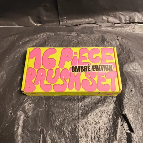 SEALED MADE BY MITCHELL 16-PIECE OMBRE EDITION MAKEUP BRUSH SET
