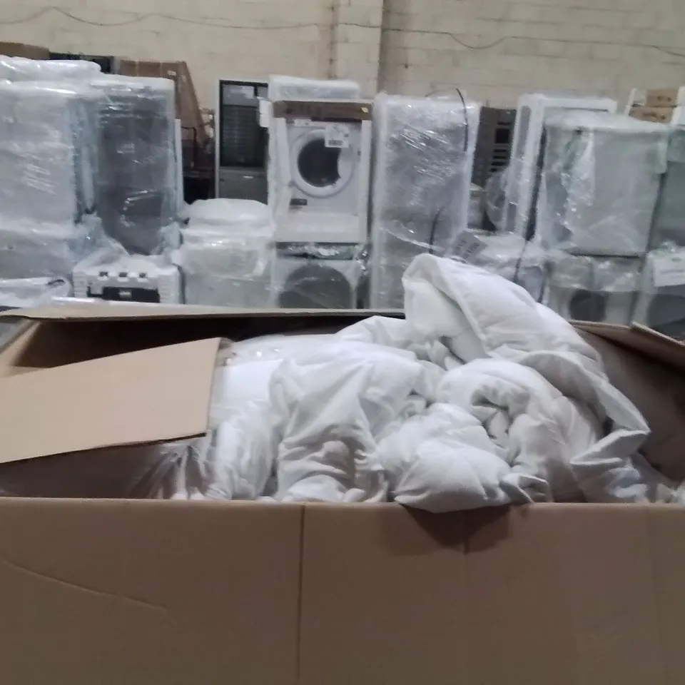 PALLET CONTAINING A LARGE QUANTITY OF BEDDING PRODUCTS TO INCLUDE:DUVETS,PILLOWS 