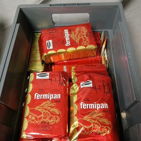 APPROXIMATELY 10 ASSORTED FERMIPAN YEAST INCLUDING FERMIPAN RED YEAST, 500 G