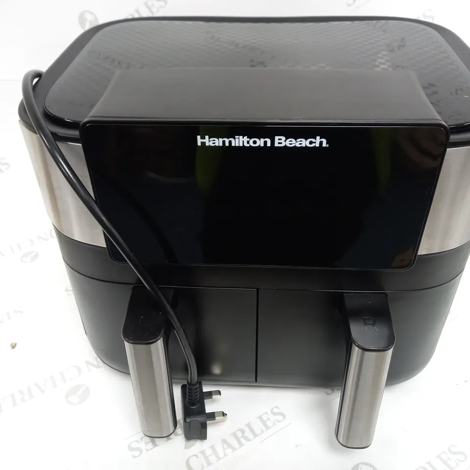 BOXED HAMILTON BEACH HEALTHY COOK DUAL AIR FRYER
