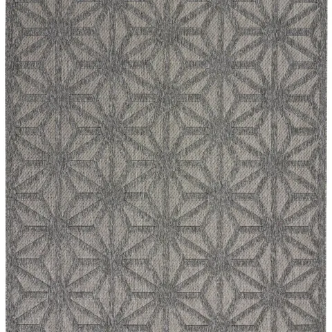 COZUMEL CZM01 DARK GREY POLYPROPYLENE MODERN AREA RUG - 4 FT X 6 FT