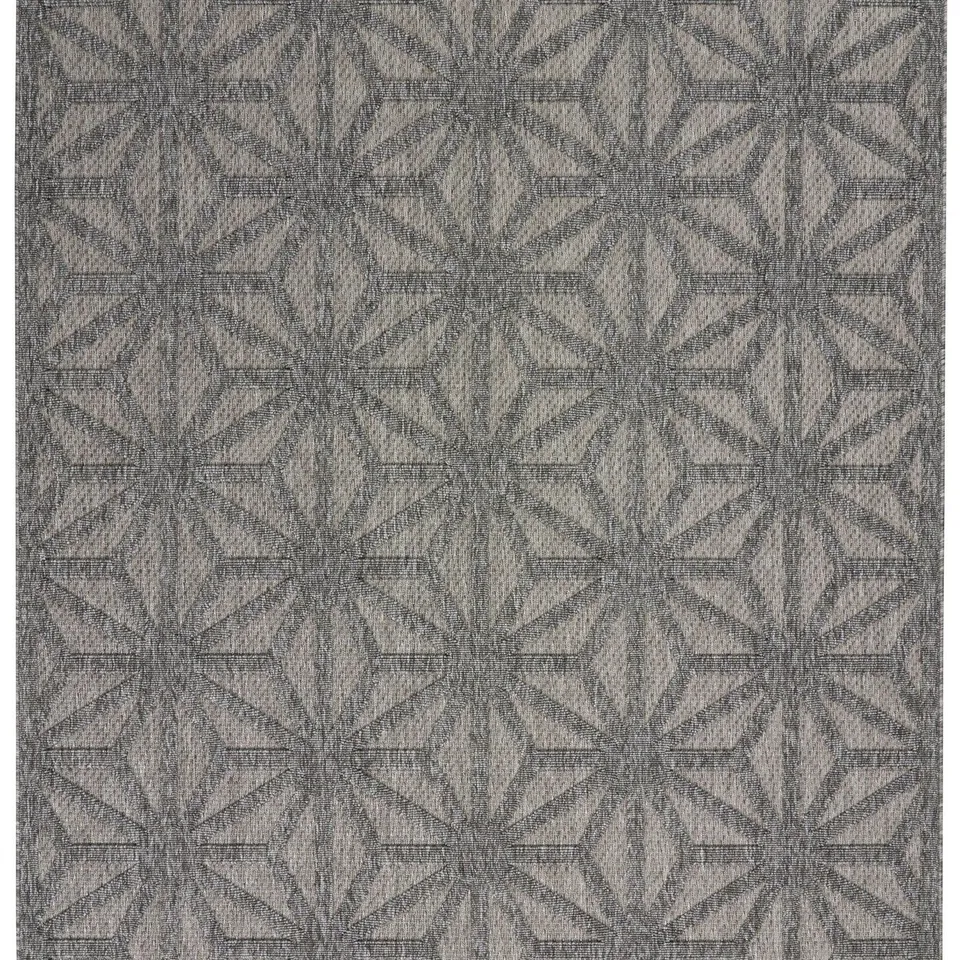 COZUMEL CZM01 DARK GREY POLYPROPYLENE MODERN AREA RUG - 4 FT X 6 FT
