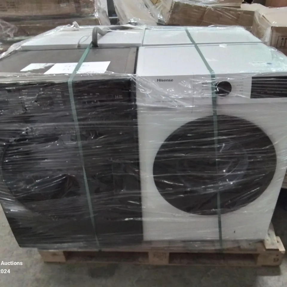 PALLET OF APPROXIMATELY 4 UNPROCESSED RAW RETURN WHITE GOODS TO INCLUDE;