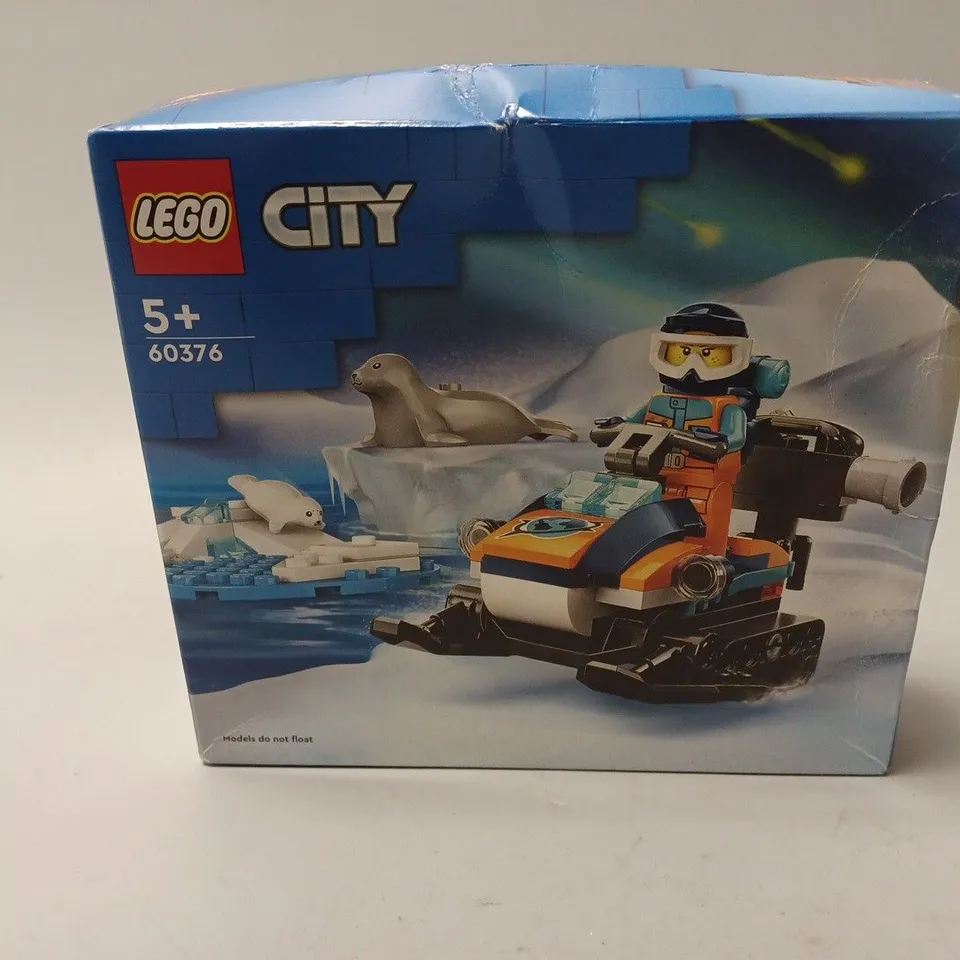 BOXED LEGO CITY ARCTIC SNOWMOBILE - 60376 RRP £10.99