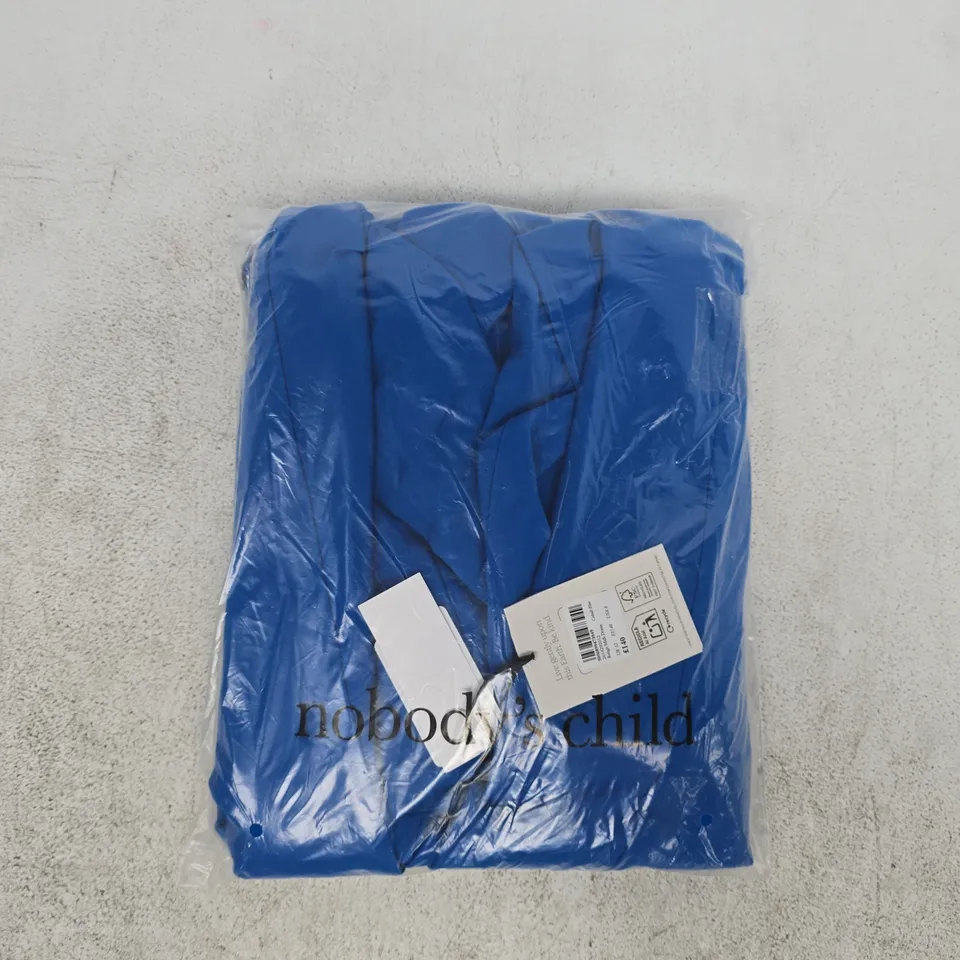 BAGGED NOBODY'S CHILD REIGN MIDI DRESS IN COBALT BLUE SIZE UK 12
