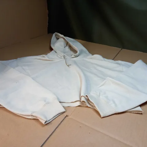 LUXE TO KILL OFF WHITE CROPPED HOODIE - MEDIUM
