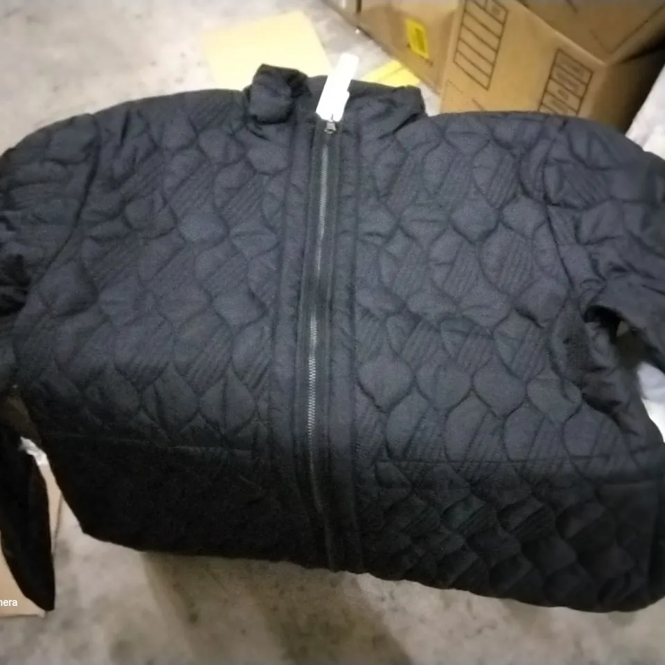BOX OF APPROXIMATELY 10 BRAND NEW BLACK MARLA WYNNE QUILT TOGGLE COATS VARIOUS SIZES 