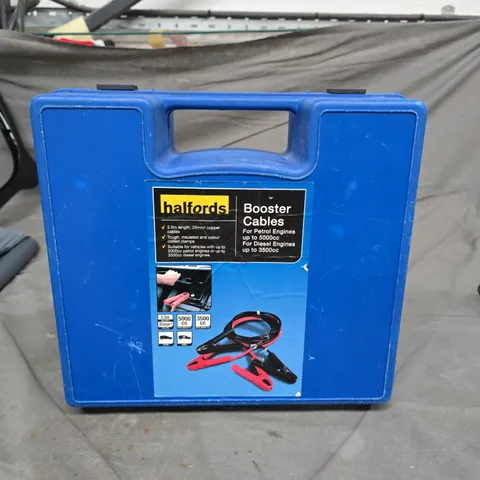 HALFORDS BOOSTER CABLES 3.5M 25MM² JUMPER CABLES IN BLUE CASE