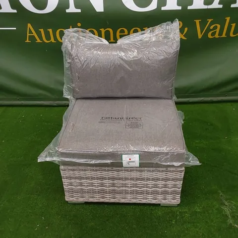 FLORIDA GREY RATTAN MODULAR SOFA PIECE 
