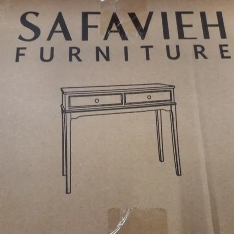 BOXED SAFAVIEH OPAL 2 DRAWER CONSOLE TABLE