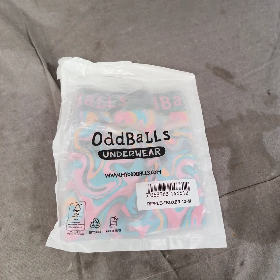 ODDBALLS RIPPLE BOXER UNDERWEAR – MEN'S BOXER BRIEFS (M)