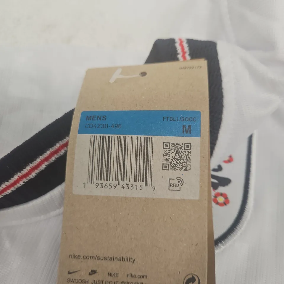 NIKE ENGLAND FOOTBALL SHIRT – MEN'S, SIZE M