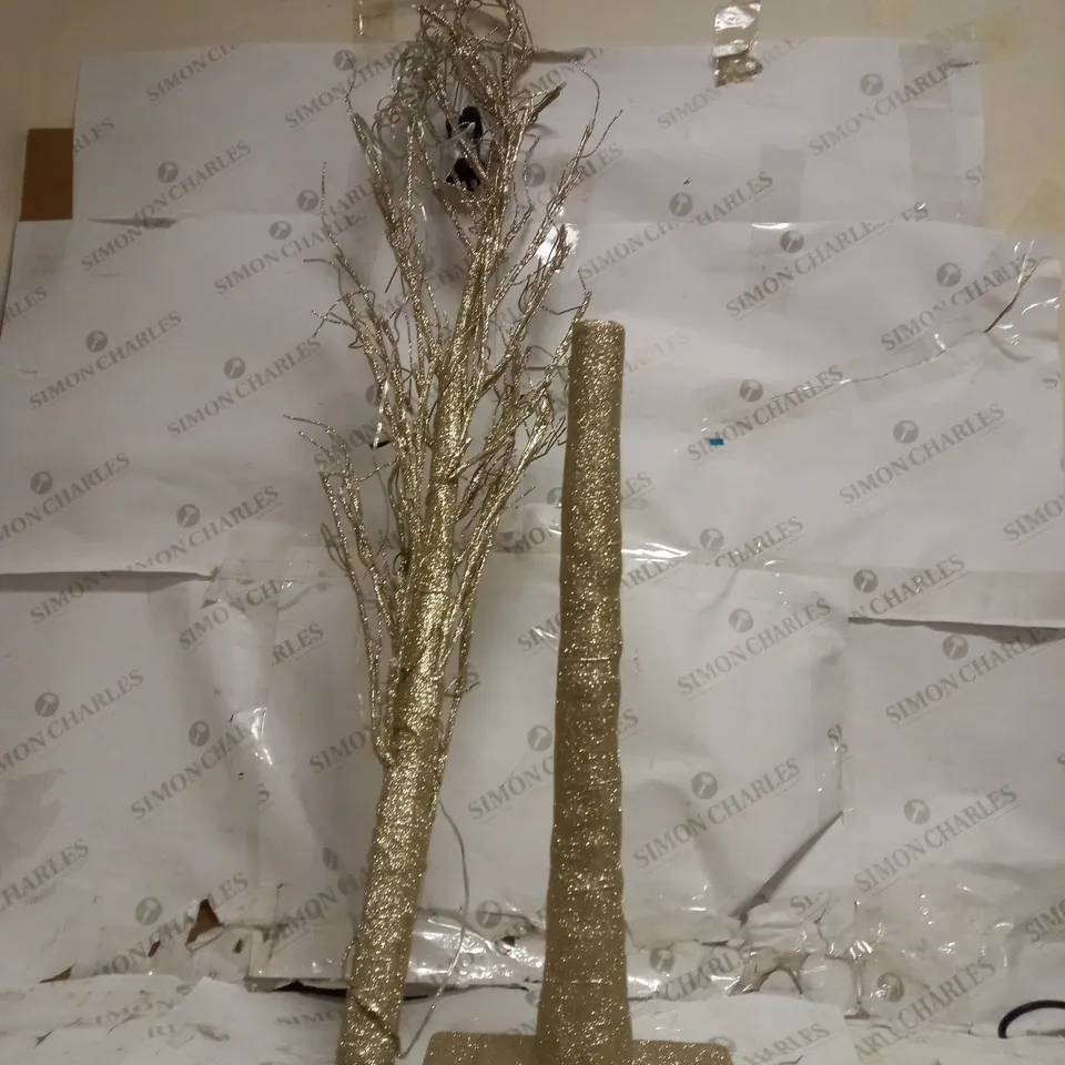 ALISON CORK INDOOR PRE-LIT GLITTER BRANCH TREE 