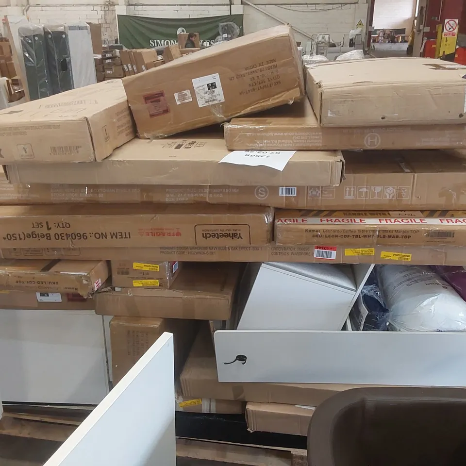 PALLET CONTAINING A VERY LARGE QUANTITY OF ASSORTED FURNITURE PARTS ECT