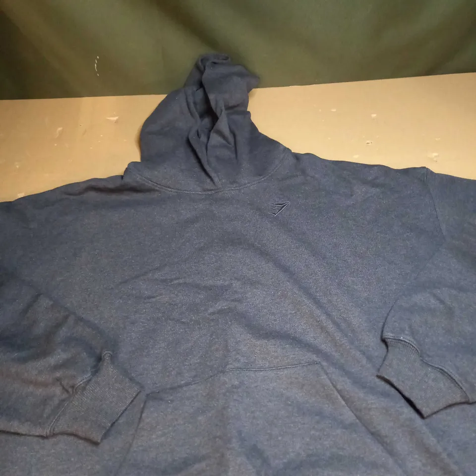 GYMSHARK DARK GREY HOODIE SIZE L