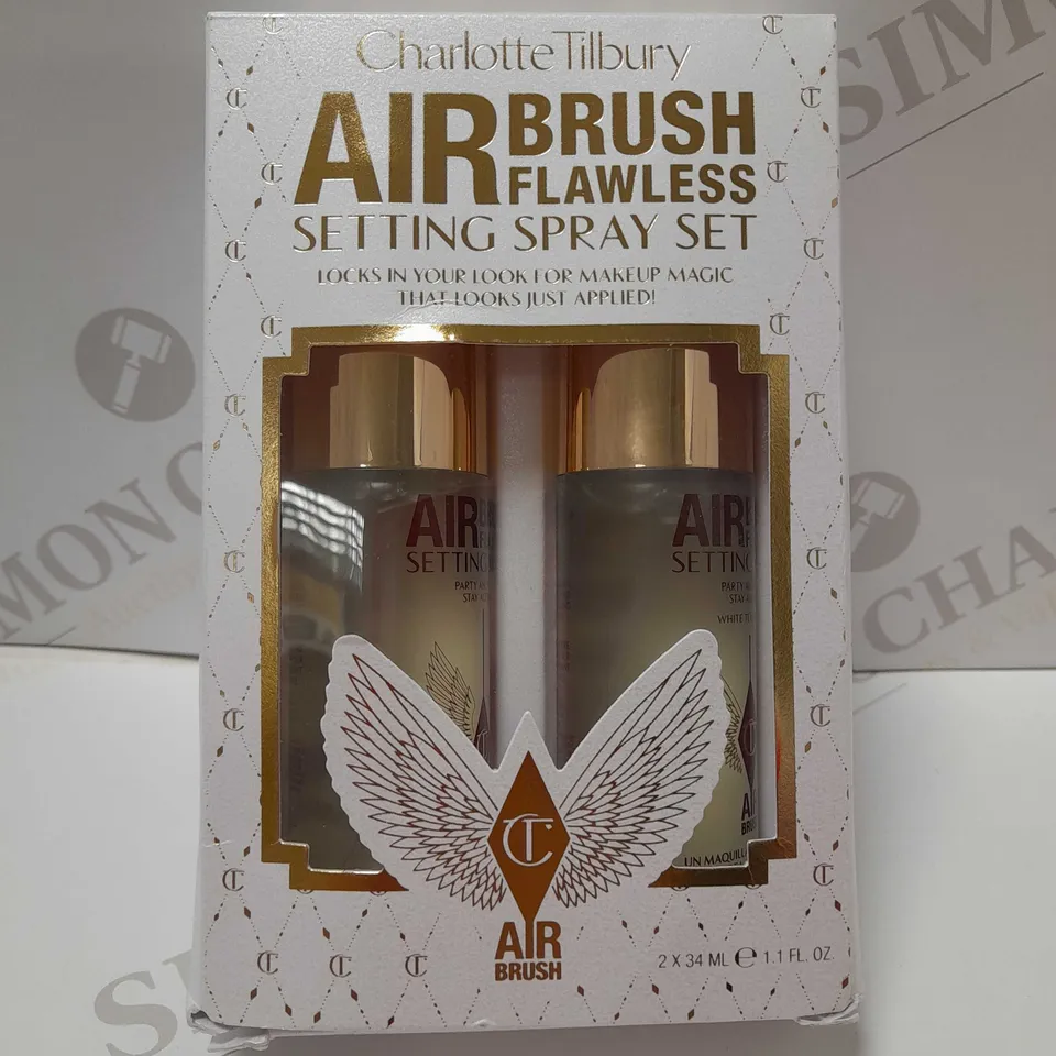 CHARLOTTE TILBURY MINI AIRBRUSH FLAWLESS SETTING SPRAY DUO SET 