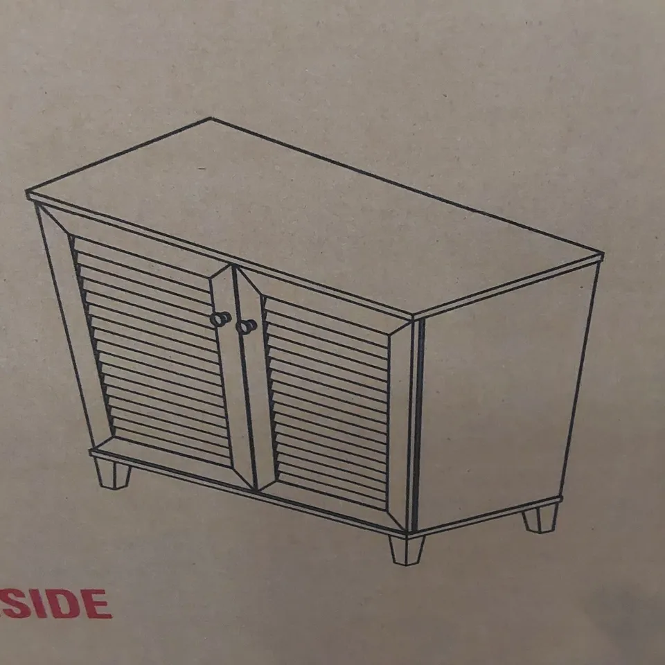 BOXED 12 PAIR SHOE STORAGE CABINET