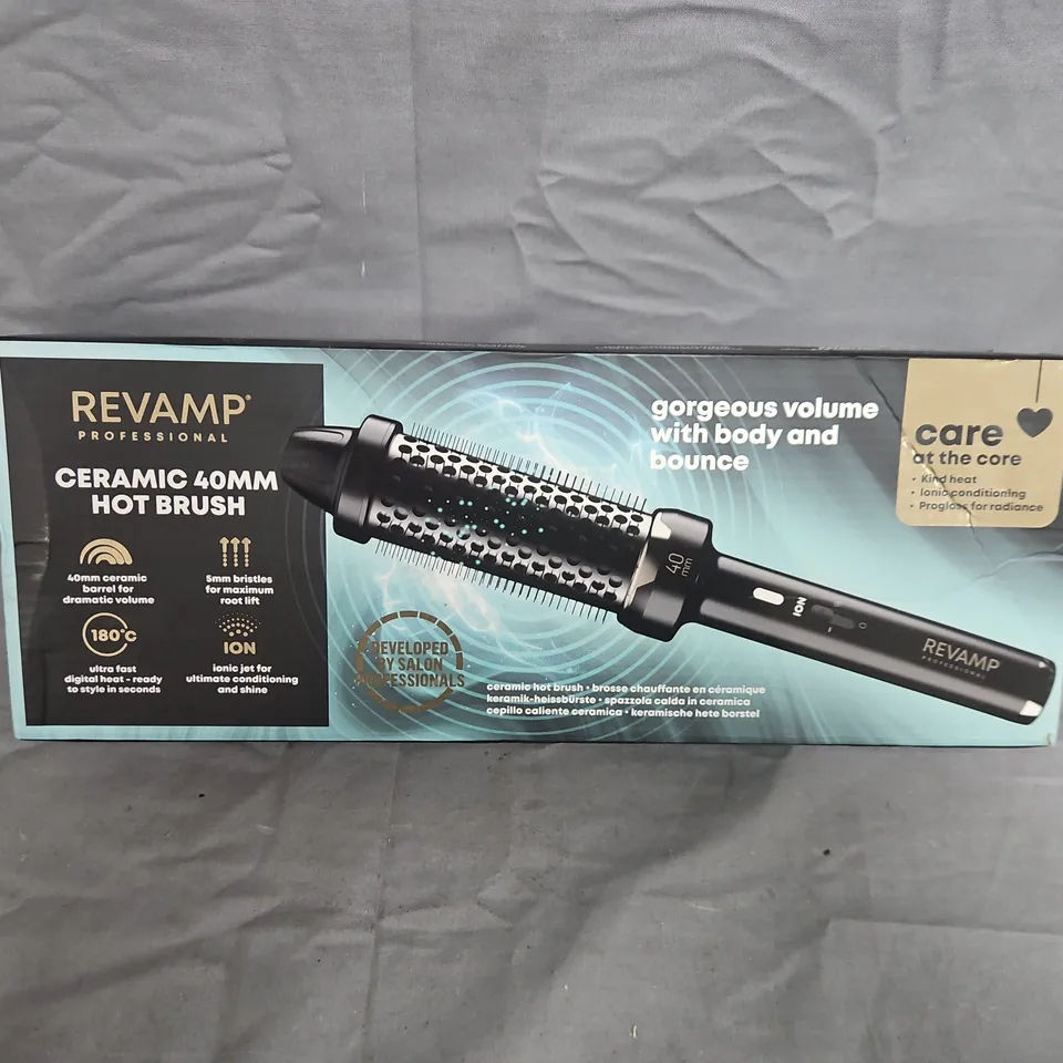 REVAMP PROFESSIONAL CERAMIC 40MM HOT BRUSH BR-1400A-GB – BOXED