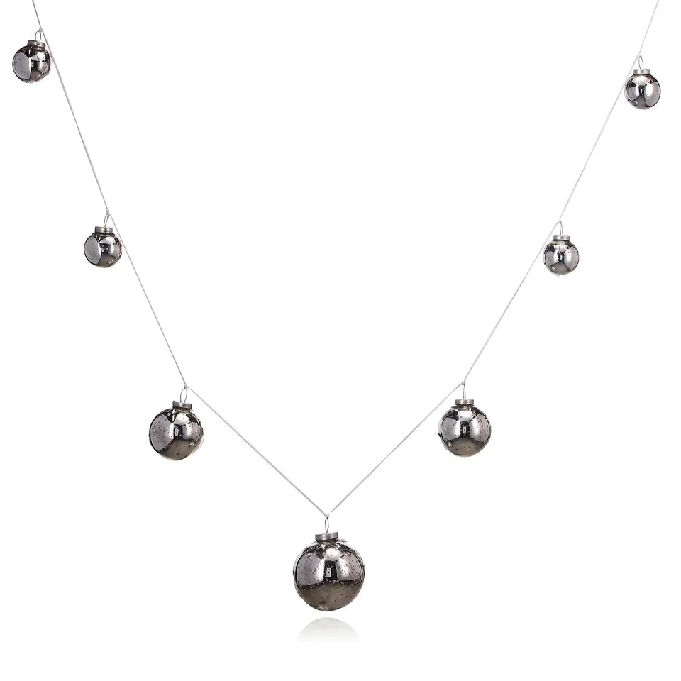 K BY KELLY HOPPEN MERCURY GLASS BAUBLE GARLAND