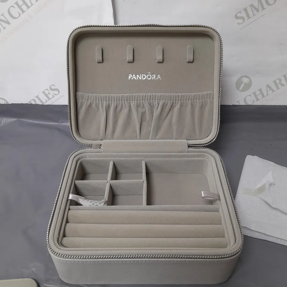 PANDORA JEWELLERY BOX WITH MIRROR KHAKI 