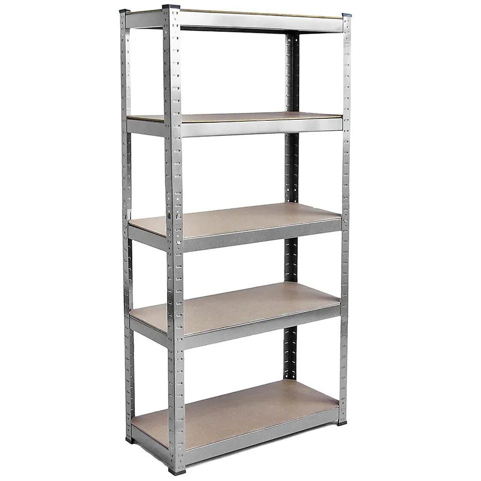 BOXED LASSIC HOME VIDA 5 TIER GARAGE SHELF - GALVANISED (1 BOX)