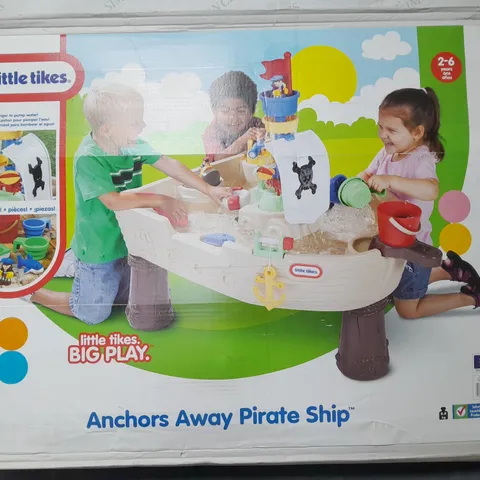BOXED LITTLE TIKES ANCHORS AWAY PIRATE SHIP WATER TABLE - COLLECTION ONLY