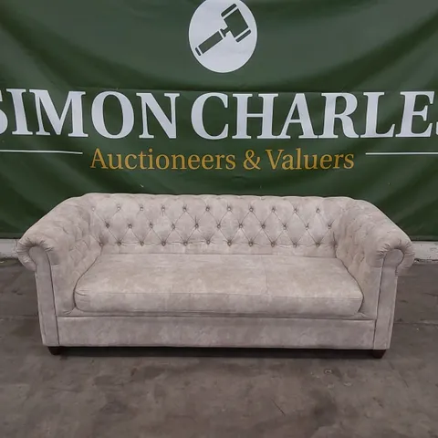DESIGNER 3 SEATER CHESTERFIELD STYLE SOFA
