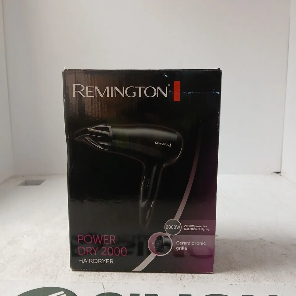REMINGTON POWER DRY 2000 HAIRDRYER – BOXED