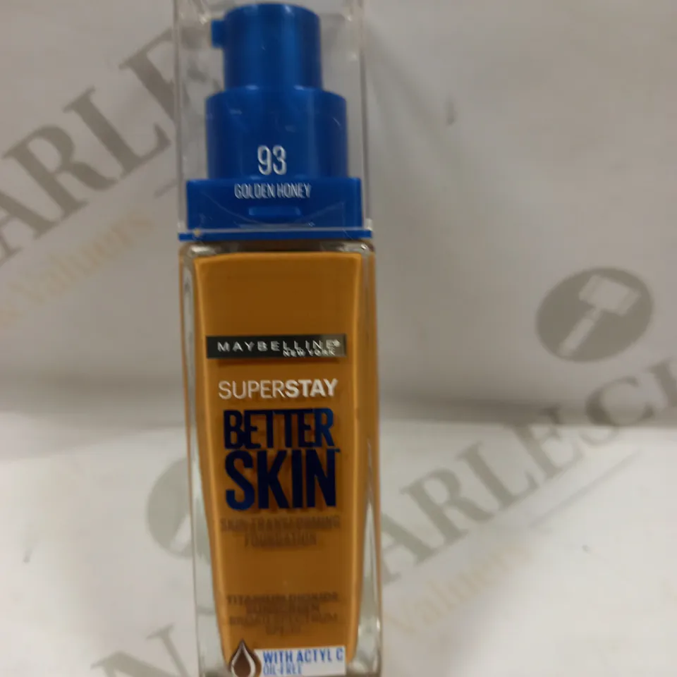 MAYBELLINE Super Stay Better Skin Foundation 93 Golden Honey x4