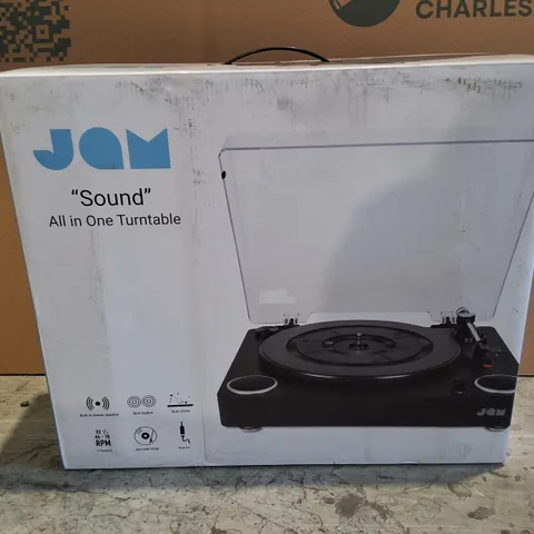 BOXED JAM SOUND ALL-IN-ONE TURNTABLE 