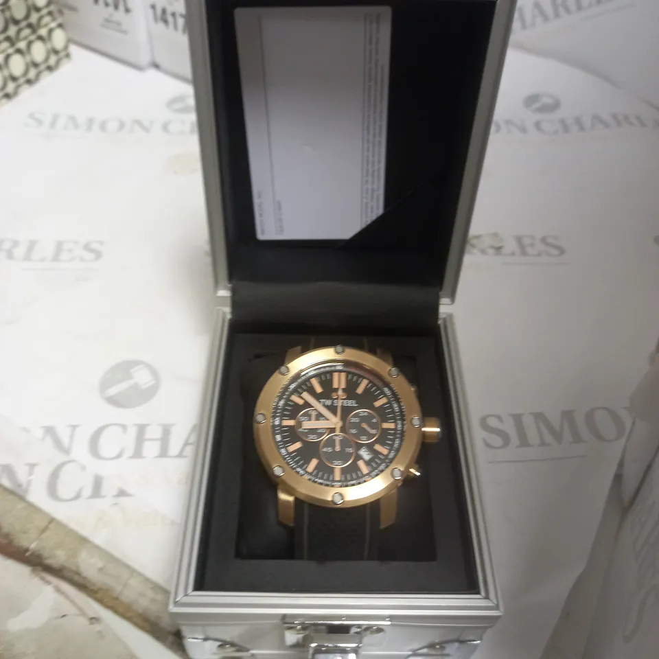 BLACK TW STEEL WATCH