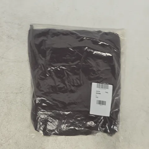 BAGGED MANGO ASYMMETRICAL COMBINED DRESS IN BROWN SIZE LARGE