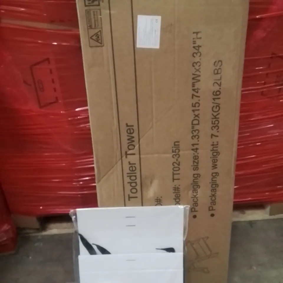 PALLET OF ASSORTED HOUSEHOLD GOODS AND PRODUCTS TO INCLUDE;TODDLER TOWER,GIFTBOX SET