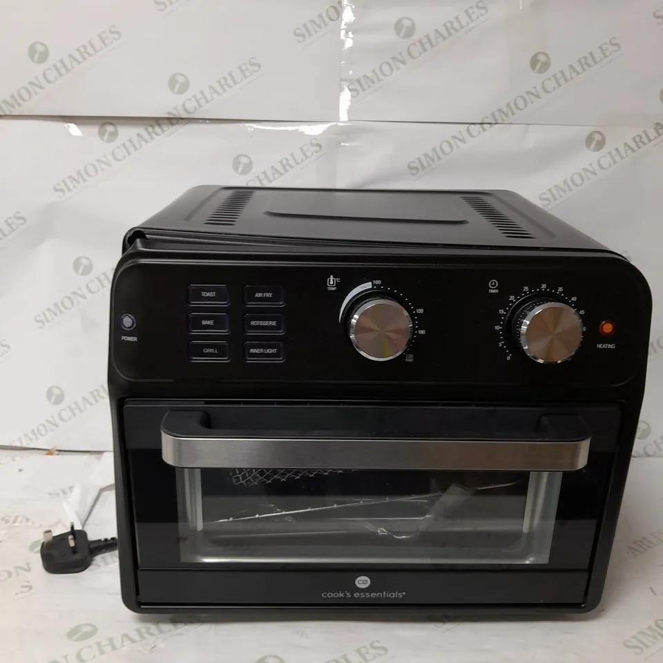 COOK'S ESSENTIAL 21-LITRE AIRFRYER OVEN IN BLACK