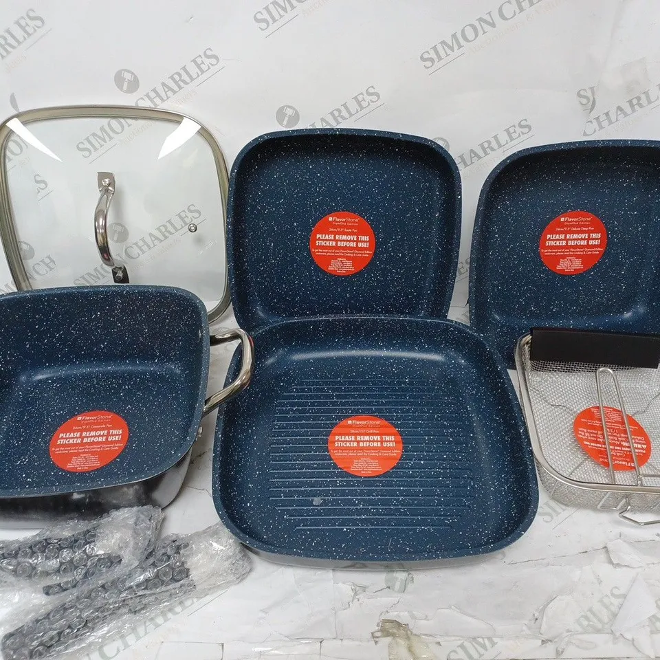 BOXED THANE FLAVORSTONE DIAMOND EDITION CHEFS COLLECTION PAN SET 